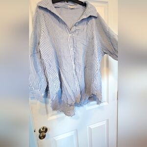 Blue Stripe Oversize Torrid Festi Shirt